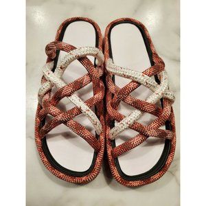 NIB Rag & Bone Size 9 Sandals Kris Slide Rosewood
